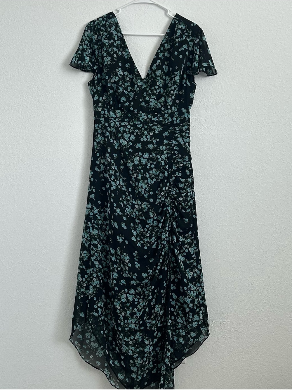 vintage INC mesh sheer ditsy floral maxi dress y2k
